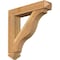 Ekena Millwork Funston Arts and Crafts Rough Sawn Bracket w/ Offset Brace, Western Red Cedar, 6"W x 28"D x 28"H BKT0604X28X28FST03RWR - alternate 1